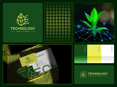 Eco - Tech logo / Nature - Technology mark / Branding design brand logo branding design custom logo digital logo eco brand eco logo future logo green tech innovation logo leaf logo logo design minimal logo modern logo road tech startup logo sustainable logo tech brand tech logo tech solution technology