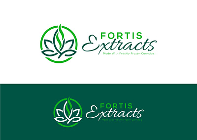FORTIS Extracts Logo Design plant