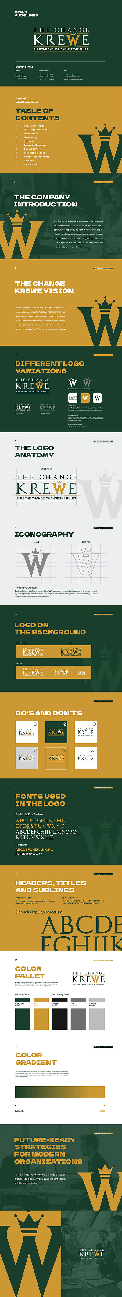 The Change Krew Brand Identity Guide dynamic