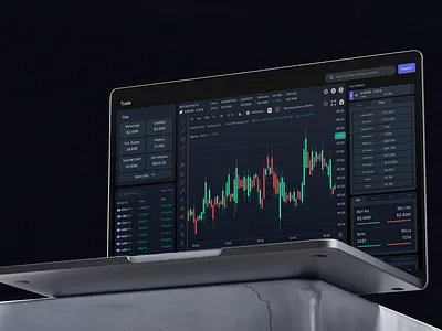 Decentralized Exchange (DEX) UI — Trade Crypto with Clarity branding crypto darkmode design dex graphs trade ui ux wallet web3