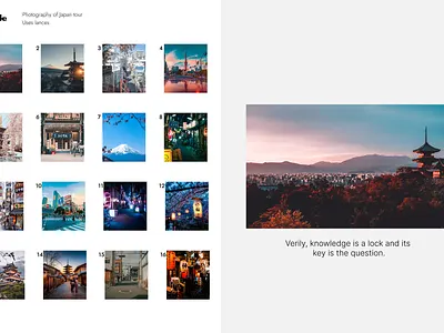 Photography portfolio photography ui