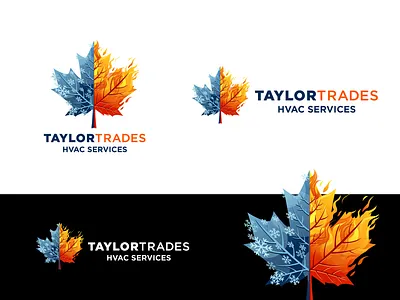 Taylor Trades HVAC Services Logo Design comfort
