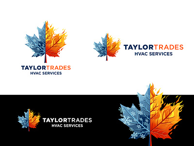 Taylor Trades HVAC Services Logo Design comfort