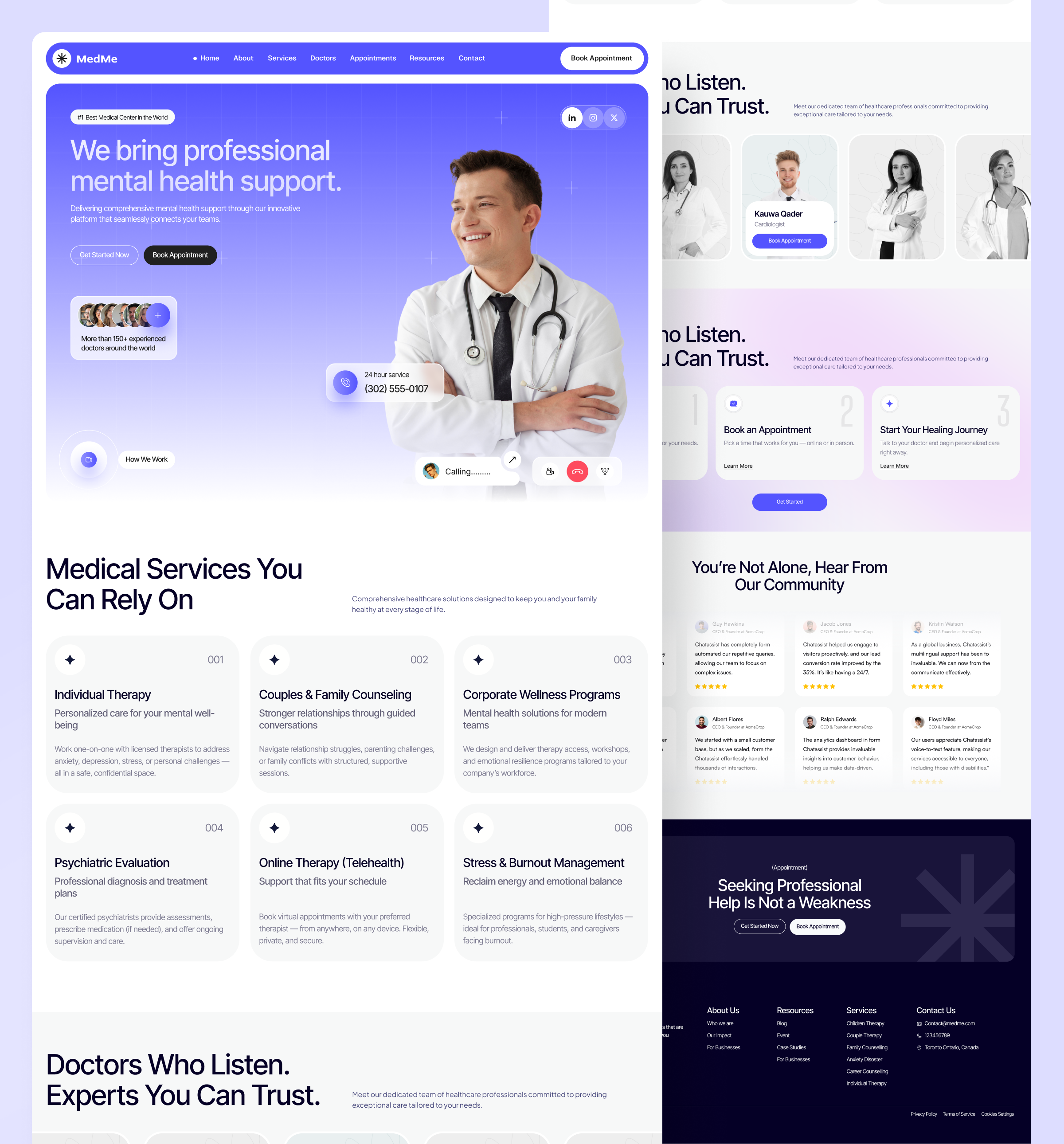 Healthcare Management • Medical Website UI • Patient Booking clinic dashboard clinic management clinic website digital healthcare doctor appointment health tech healthcare healthcare ui healthcare website hero section jabel medical medical platform medical system medical ux medical website mental health online consultation patient support web layout