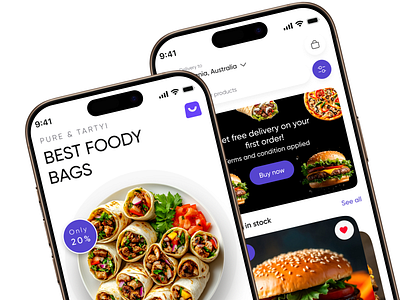 Food Application Design ai food app card design app burger delivery app food food ai application design food app food app ui food delivery application design food icon food order app menu mobile mobile app online food services restaurant app ui ui design ux ux design