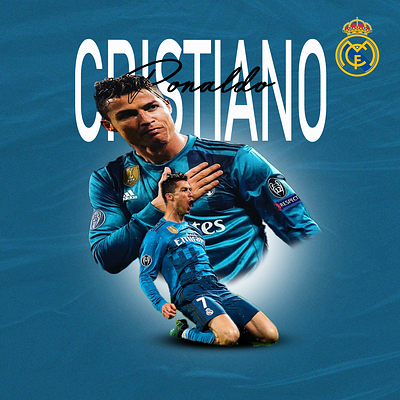 cristiano ronaldo edit adobe editing graphic design learnig photoshop ronaldo simple design ui