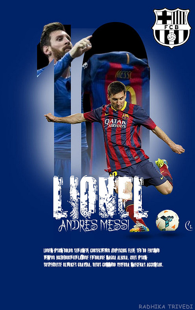 Lionel Messi 🦁 football goat graphic design king leo lionel messi love simple design ui