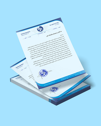 Letterhead Design adobe photoshop branding design flyer graphic design illustration letterhead logo persian photoshop