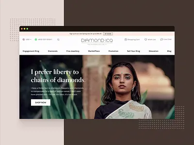 Diamond ICQ Website Interaction Design diamond icq website design diamond website design luxury website design minimal website design product design retail website design ux web design website design website interaction design