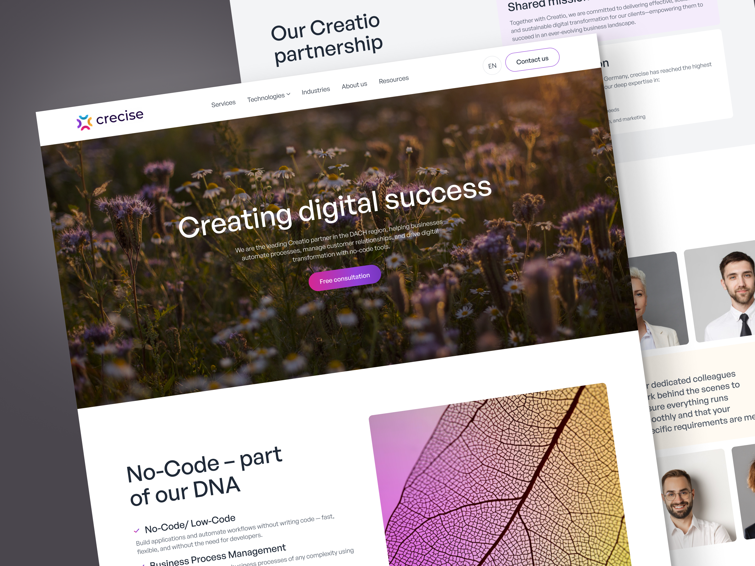 Example of Website Redesign