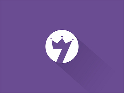 7 + Crown icon 7 branding castle crown fimbird king logo logodesigner seven