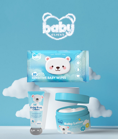 Clicks Baby Re-imagined - Logo Design, Branding & Packaging vector
