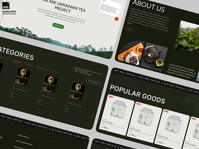 Online Store for Premium Tea animation app branding clean design ecommerce graphic design illustration ligo logo motion graphics online online store premium store ui ui design ux ux design vector