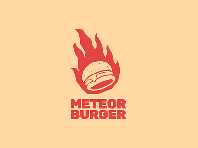 Meteor Burger Logo branding design graphic design logo