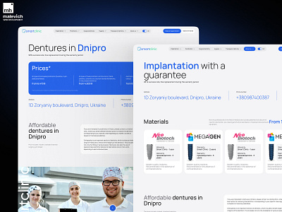 Website for dental clinic 3d animation app branding dental clinic design graphic design illustration logo modern motion graphics online ui ui design uiux ux ux design vector web website