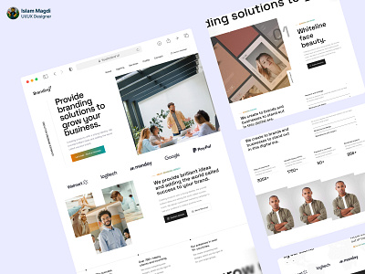 Advertising Agency Website advertising agency figma ui ux visual design webiste
