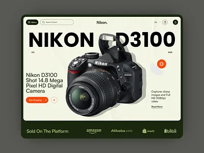 Nikon - Product Landing Page digital agency digital marketing ecommerce faima designs home page interface landing page landing page design online store product design product landing page product page promo landing page services ui design ux design web design webdesign website website design