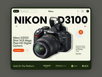 Nikon - Product Landing Page digital agency digital marketing ecommerce faima designs home page interface landing page landing page design online store product design product landing page product page promo landing page services ui design ux design web design webdesign website website design