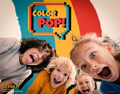 ColorPop! – Visual Identity for Kids' Creative animation branding design graphic design illustration logo motion graphics pixel art poster vector