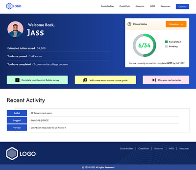 Student Dashboard Page Design branding dashboard dashboard design design educational landing page figma figma design figma website design graphic design student dashboard design ui uiux design ux website design