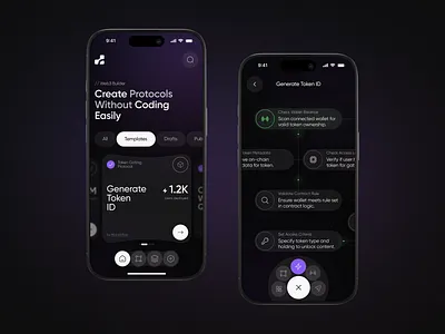 BlockFlow — Token Gating Protocol UI 👾 3d aichatbot aidesign androidapp app appdesign bitcoin crypto cryptoui cryptowallet dao dapp darkui fintech iospp mobileui mvpdesign web3 web3app web3ux