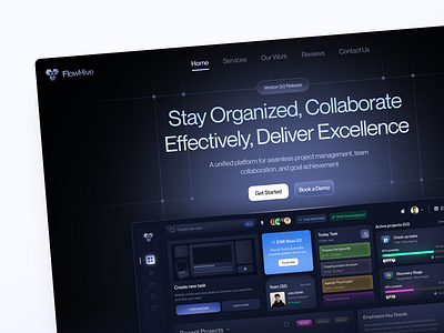 UI-UX for Project Management interface platform product service startup ui ux web website