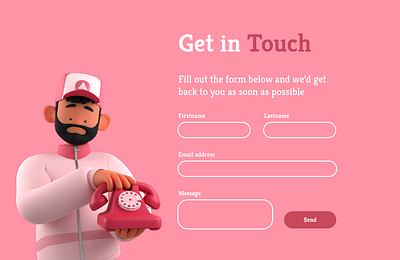 Daily UI #28 - Contact Page contact form contact page contact us daily 100 challenge daily ui dailyui 028 ui design web design