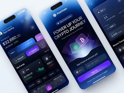 Mobile design for Crypto, Blockchain app app design application application design design interface ios app ios app design mobile mobile app mobile app design product service startup ui uiux ux