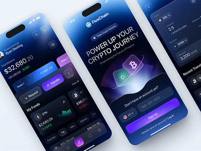 Mobile design for Crypto, Blockchain app app design application application design design interface ios app ios app design mobile mobile app mobile app design product service startup ui uiux ux
