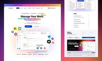 Zentree – SaaS Webflow Template branding dribbble landing page one page website project management saas saas project saas startup website uiux webflow saas webflow template webflow website