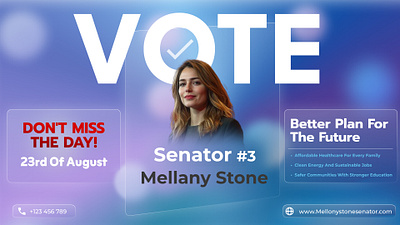 Glassmorphism Campaign Poster graphic design