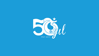 TRABZONSPOR 50. YIL | Logo Design ⚽🌊🌟 brand branding club design football graphic graphic design illustrator logo soccer team vector