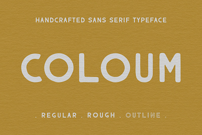 COLOUM artwork brand identity branding design font free font graphic design hand drawn handlettering handwritten illustration logo logo vintage sans serif t shirt design typeface typography vintage design vintage font vintage logo