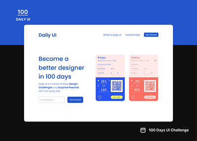 DailyUIchallenge Day 100/100 Prompt: Redesign of Daily UI ui