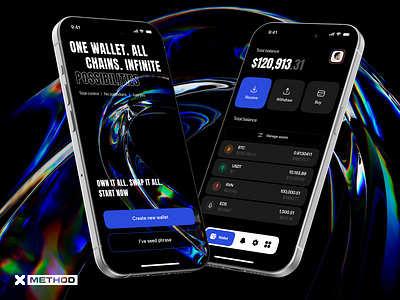 Crypto Wallet Mobile App crypto crypto wallet cryptocurrenct design figma finance fintech mobile app ui ux