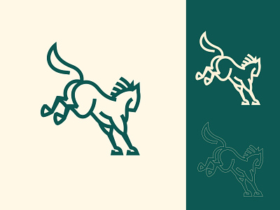 Horse Kick abstract horse alex seciu animal logo branding horse horse kick logo horse logo line logo logo design logo designer