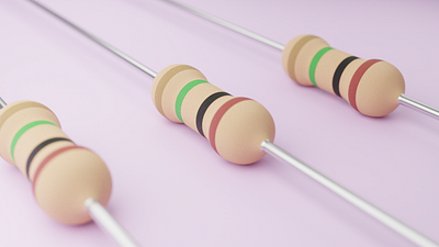 Resistors 3d blender blender3d cycle design electric electrical render resistor resistors