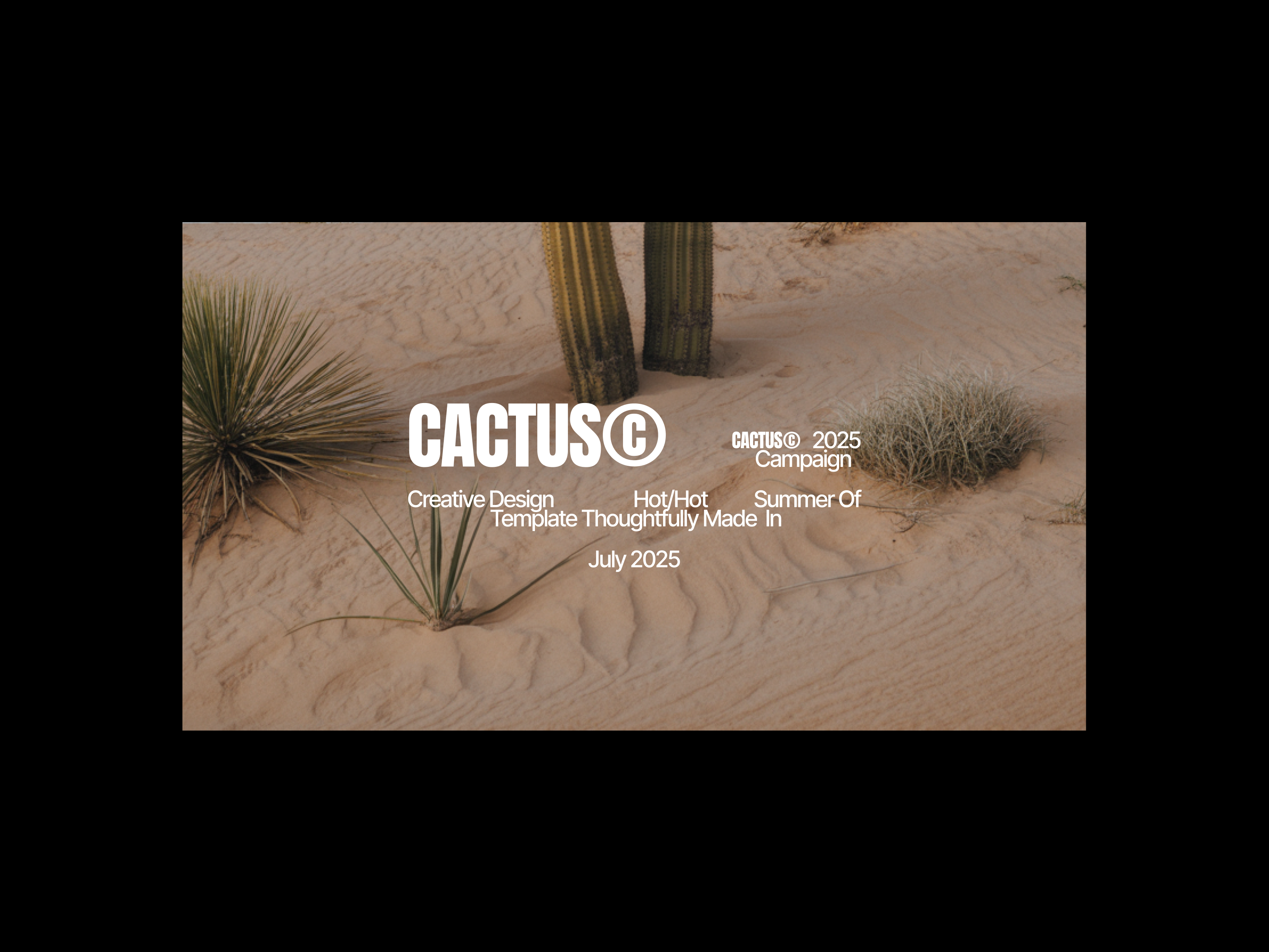 Cactus Creative Template artdirection deck design layout presentation template typography visual design