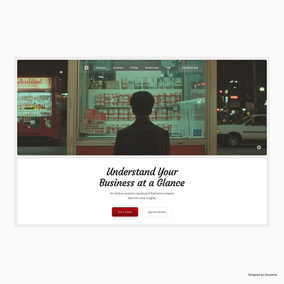 SaaS Hero Section – Modern & Minimal UI Design design hero landing minimalism minimalist modern page saas section ui ux web