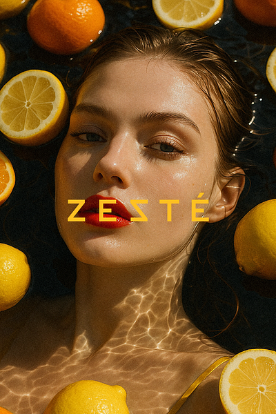 Zesté – Packaging Design · Visual Direction beauty branding citrus clean design illustration lemon logo logotype minimal simple skincare typography
