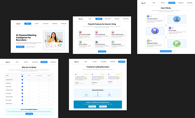 Go-X – AI Recruitment Platform Landing Page aiproduct dribbble figma go x landingpage productdesign recruitingtech saas tensorgo uxdesign webdesign