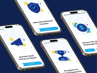 Remittance - Mobile App Design app figma money transfer send money ui