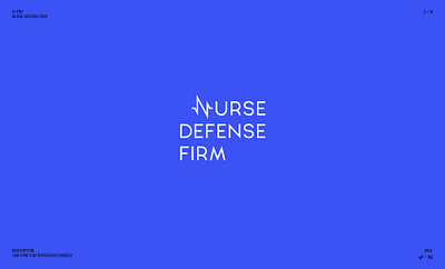 💙 Logo Nurse Defense Firm branding design graphic design identity letter lettering logo logotype typography