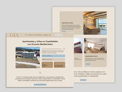 Hospitality Website Design (Spain) designing freelancer hotel template templates ui ui design website wordpress