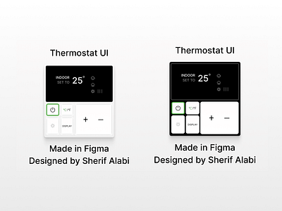 Thermostat UI mibileapp ui