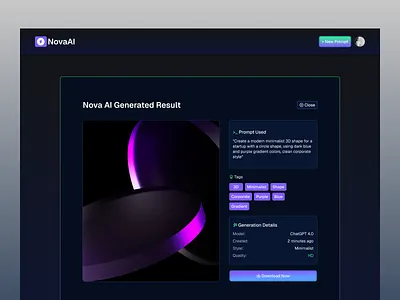 Web App AI UI mibileapp ui