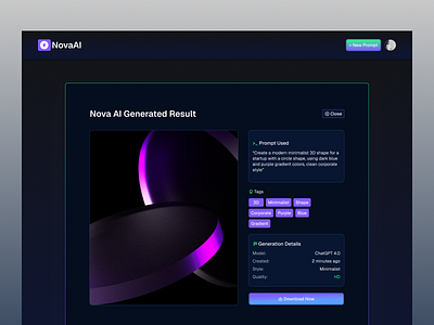 Web App AI UI mibileapp ui