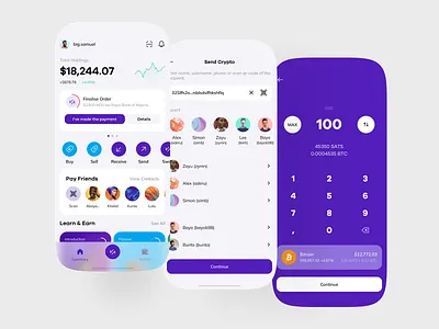 Crypto app design android android app app app design application crypto crypto app crypto design design ios ios app ios design mobile mobile app ui ux