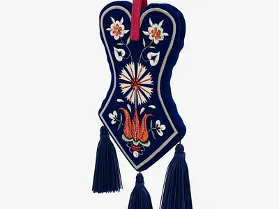 3D modeling and animation of traditional bag with embroidery 3d 3d animation 3d model ad animation bag fashion motion graphics video ad