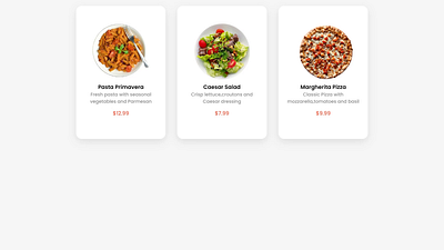 3D Tilt Food Cards | HTML, CSS & Javascript css css animation css animations design html javascript ui ui design